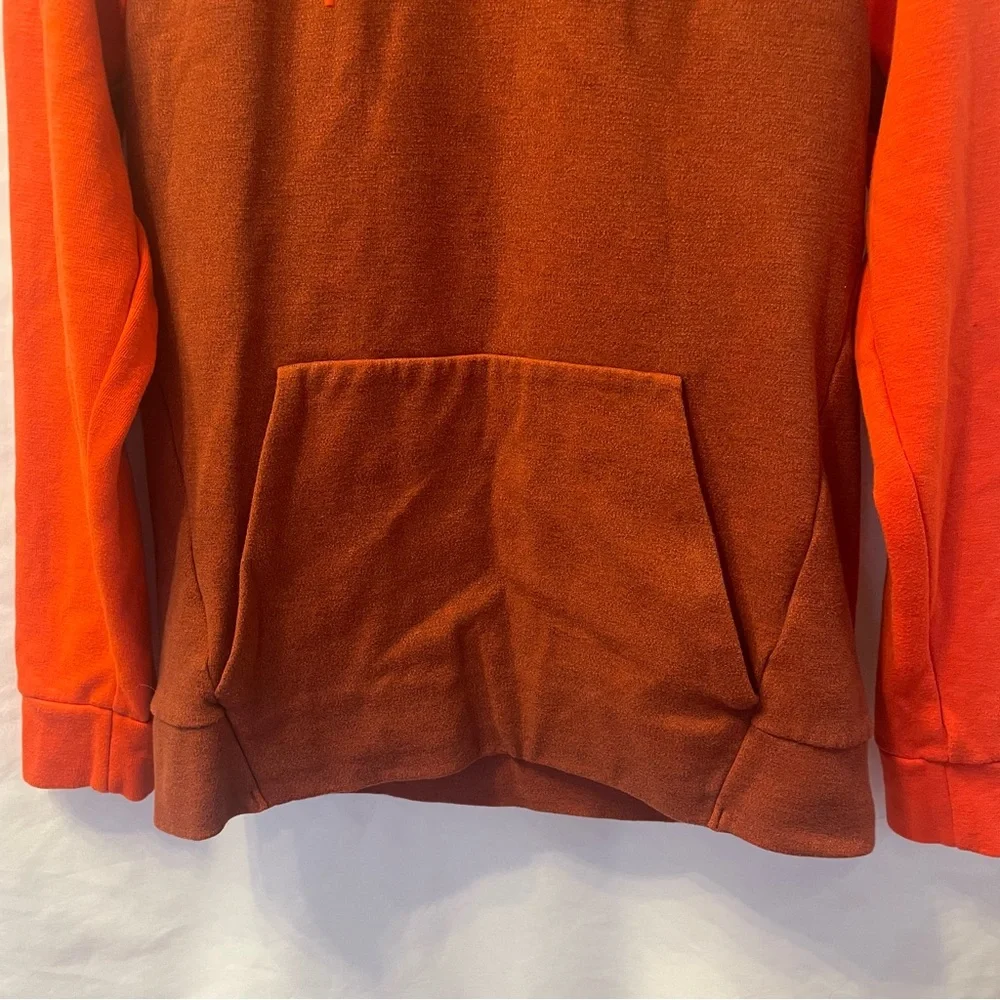 Nike Draw String Long Sleeve Hoodie Two‎ Tone Color Block Red Size Small Unisex
